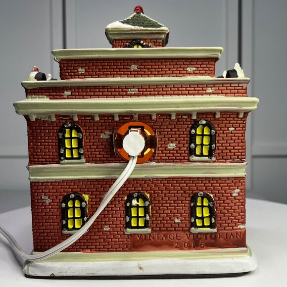 Holiday Time Fire Department Lighted Christmas Village Building (no box) - Picture 10 of 12